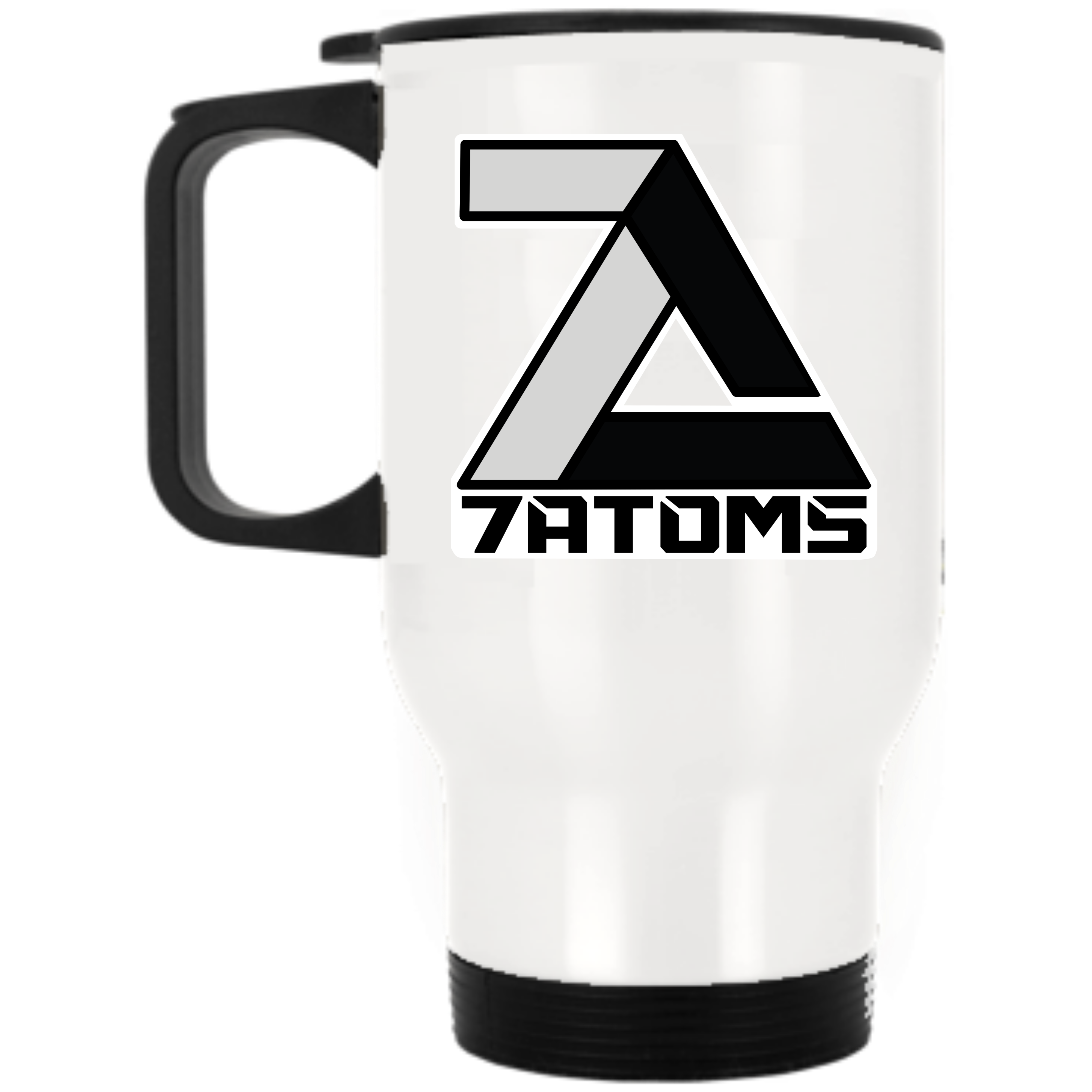 t-7a WHITE STAINLESS STEEL TRAVEL MUG