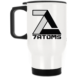t-7a WHITE STAINLESS STEEL TRAVEL MUG