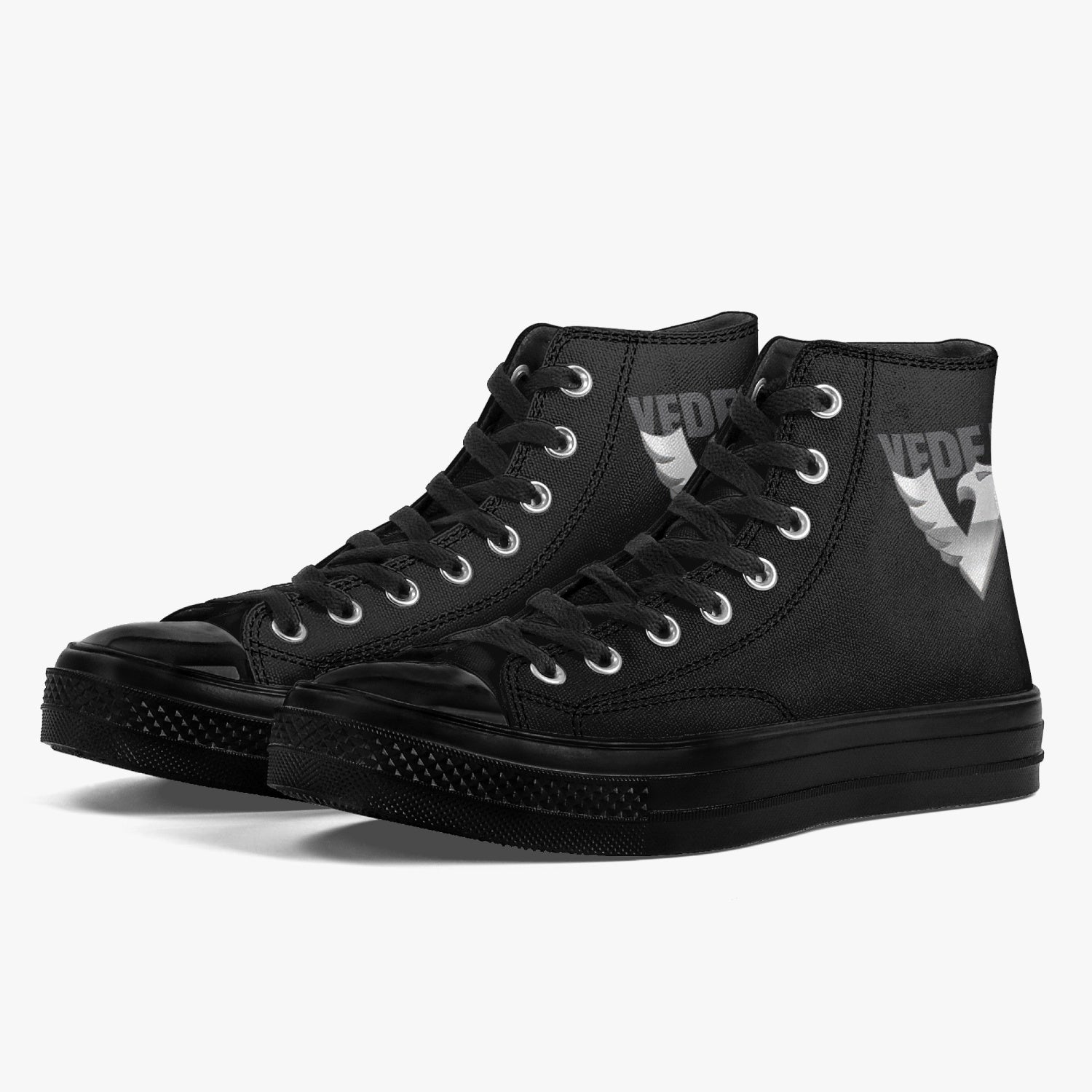 vda High-Top Canvas Shoes - Black