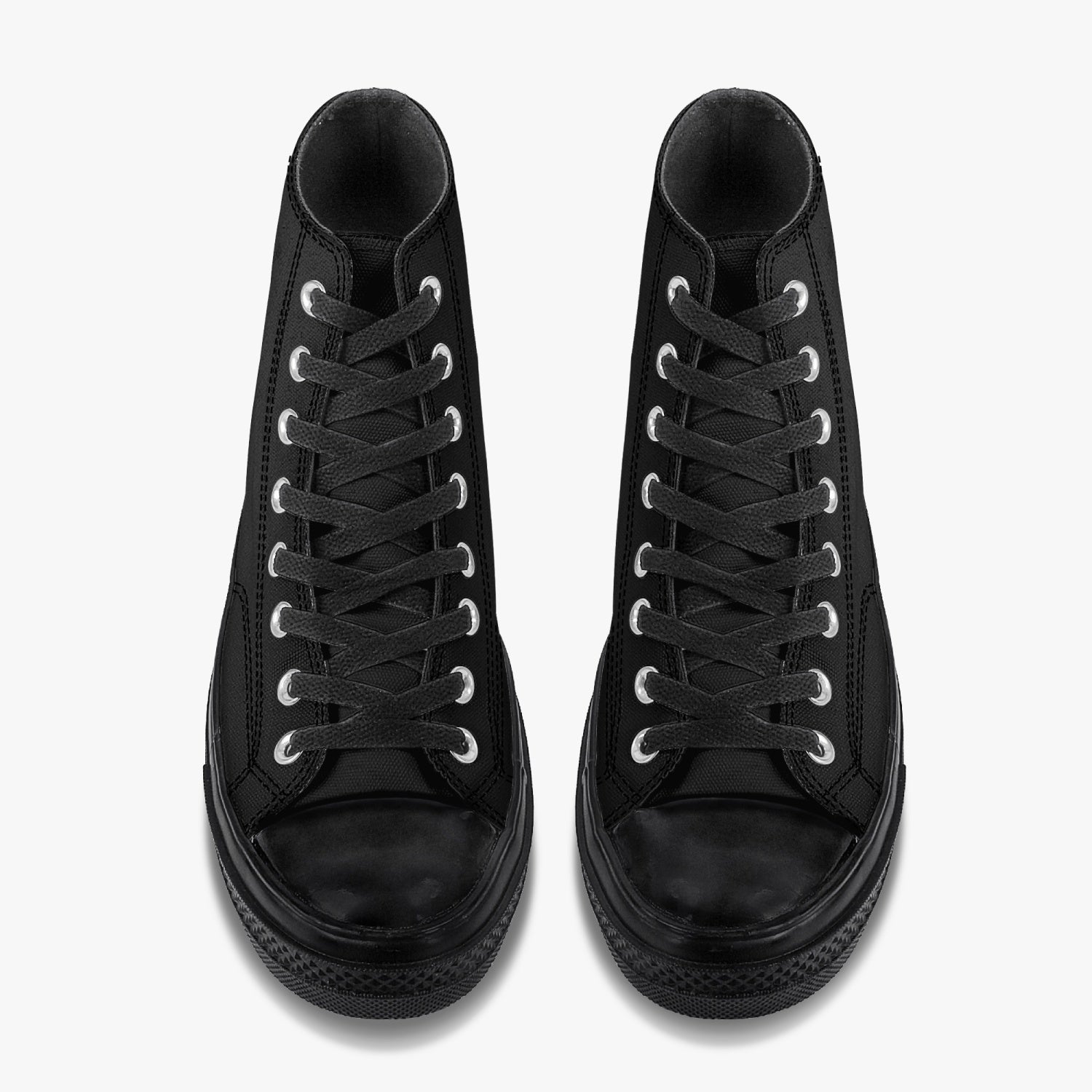 almr High-Top Canvas Shoes - Black