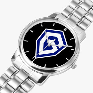 gln Stainless Steel Quartz Watch (With Indicators)