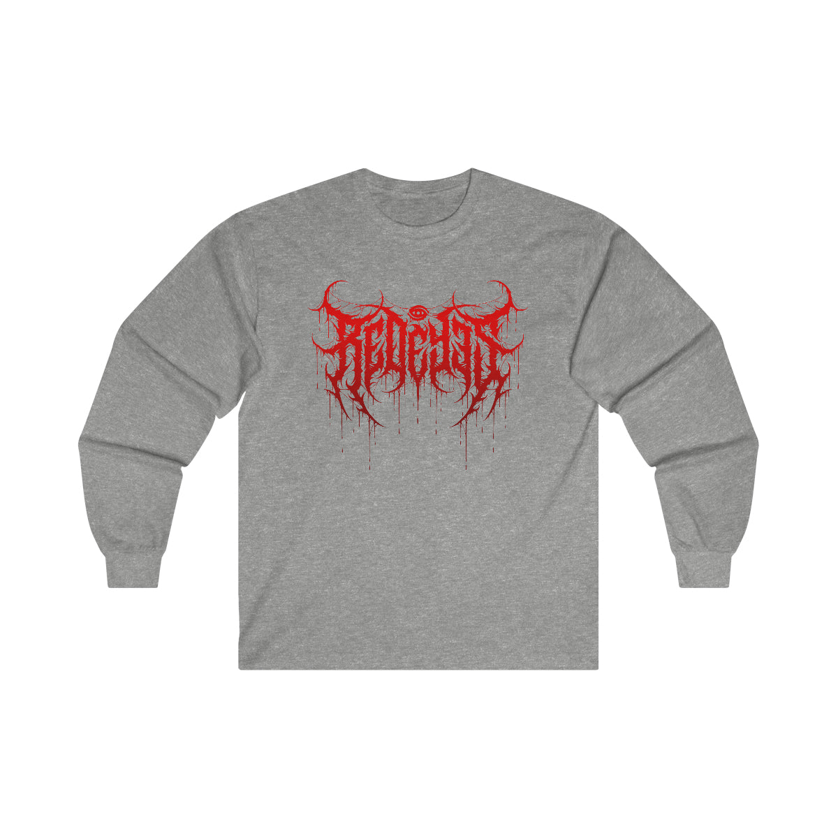 redm Death Metal Red Drip Long Sleeve Shirt