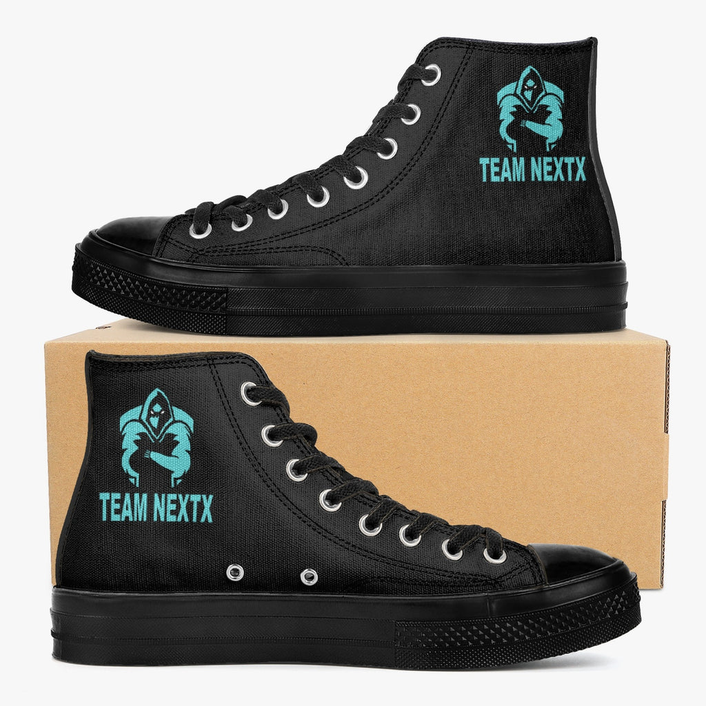 nxt High-Top Canvas Shoes - Black
