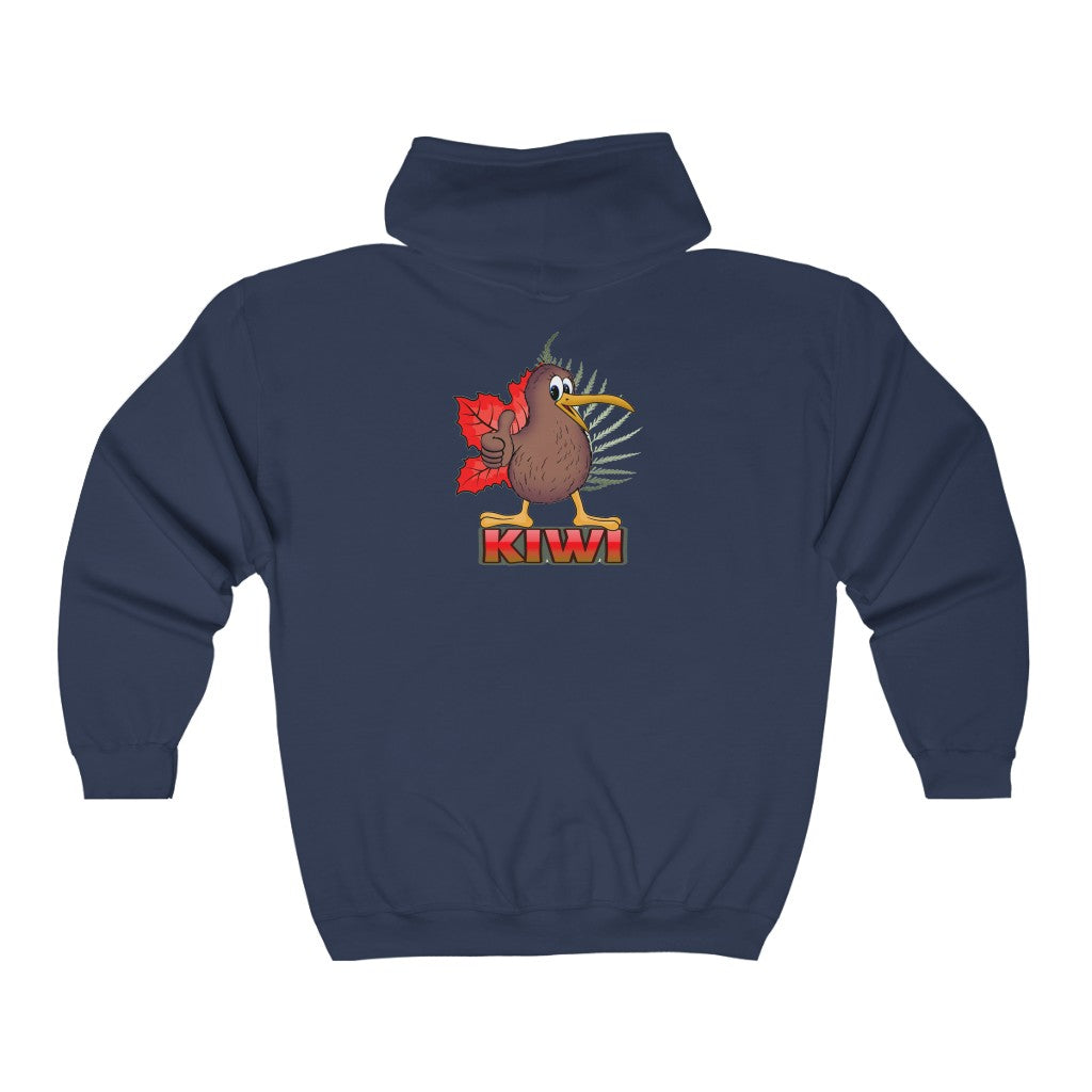 kiwi Full Zip Hooded Sweatshirt