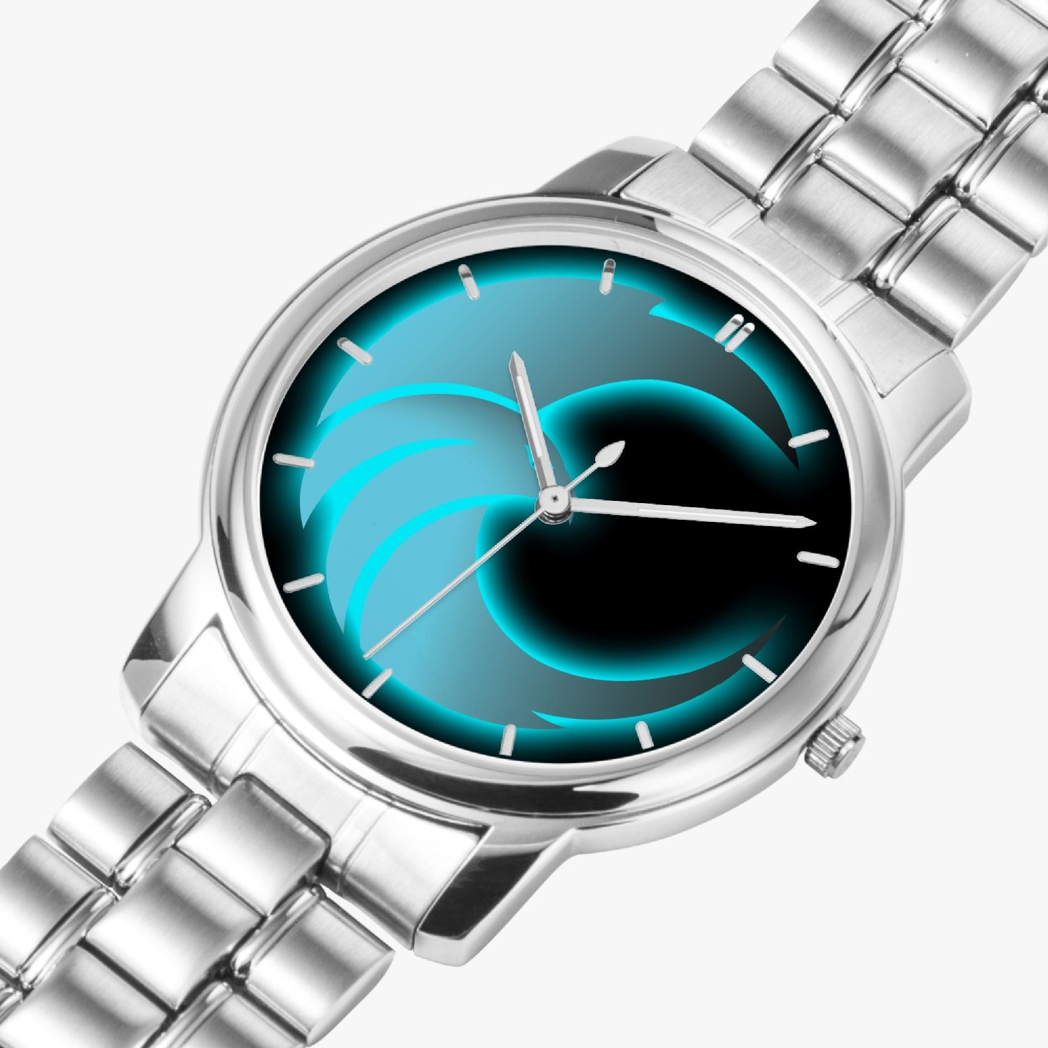 CURSED Folding Clasp Type Stainless Steel Quartz Watch (With Indicators)