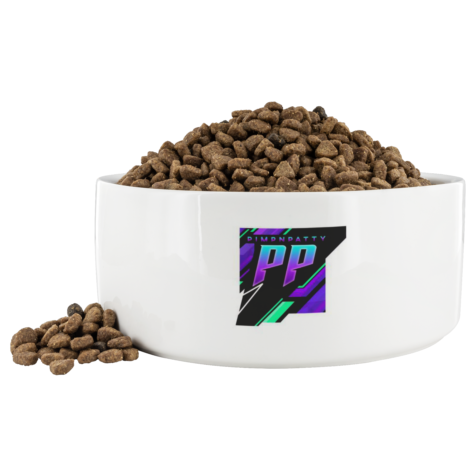 pnp White Ceramic Pet Bowl