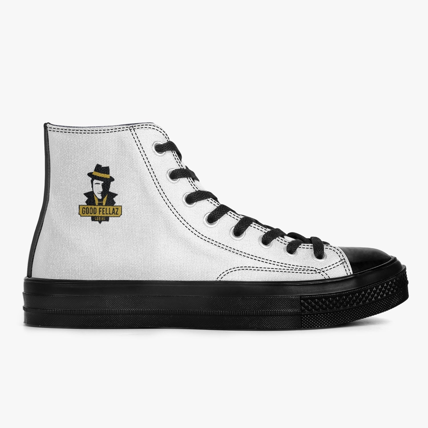 gf New High-Top Canvas Shoes - Black