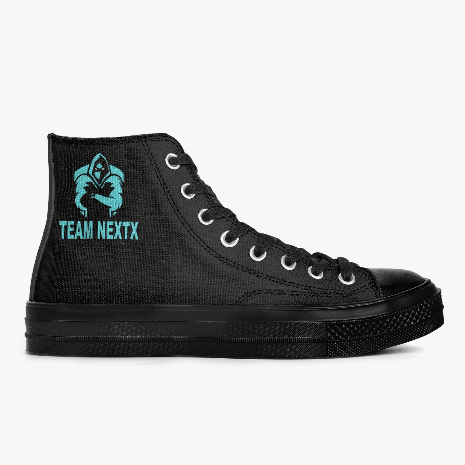 nxt High-Top Canvas Shoes - Black