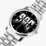 154. Folding Clasp Type Stainless Steel Quartz Watch (With Indicators)