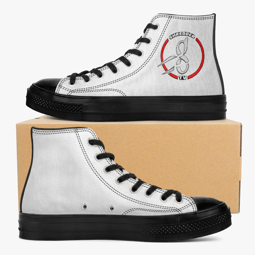shred High-Top Canvas Shoes - Black