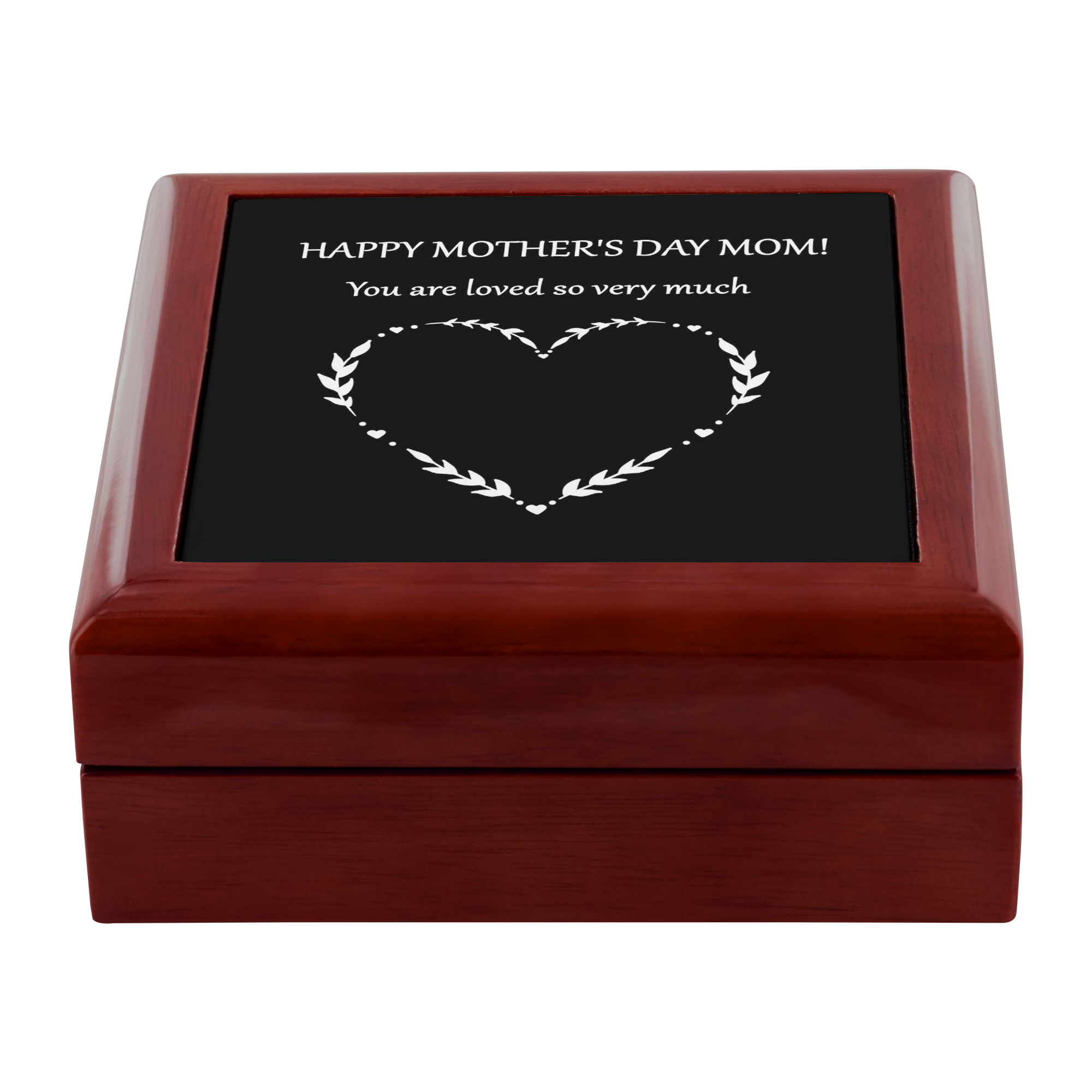 md21 Mother's Day Genuine Wood Jewelry Box
