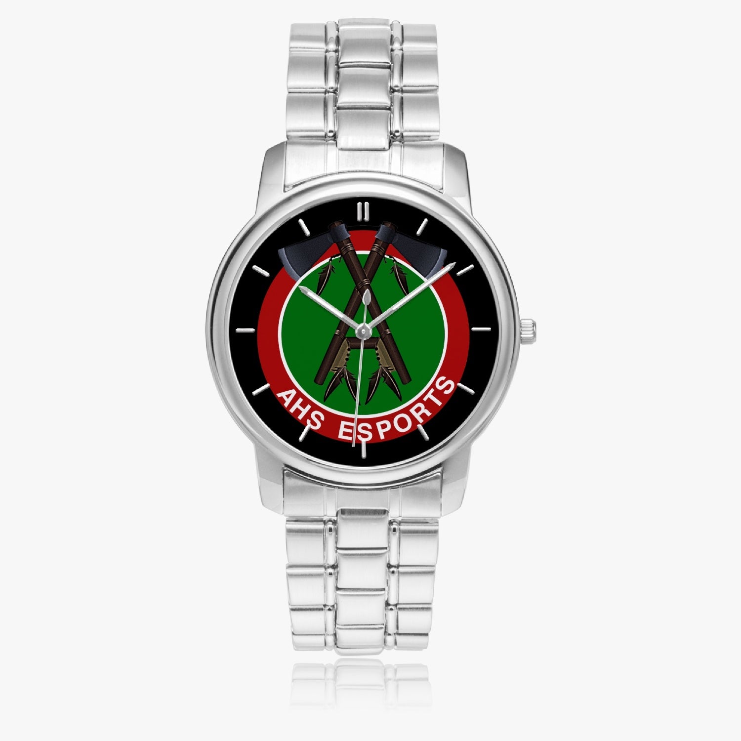 AHS Stainless Steel Quartz Watch (With Indicators)
