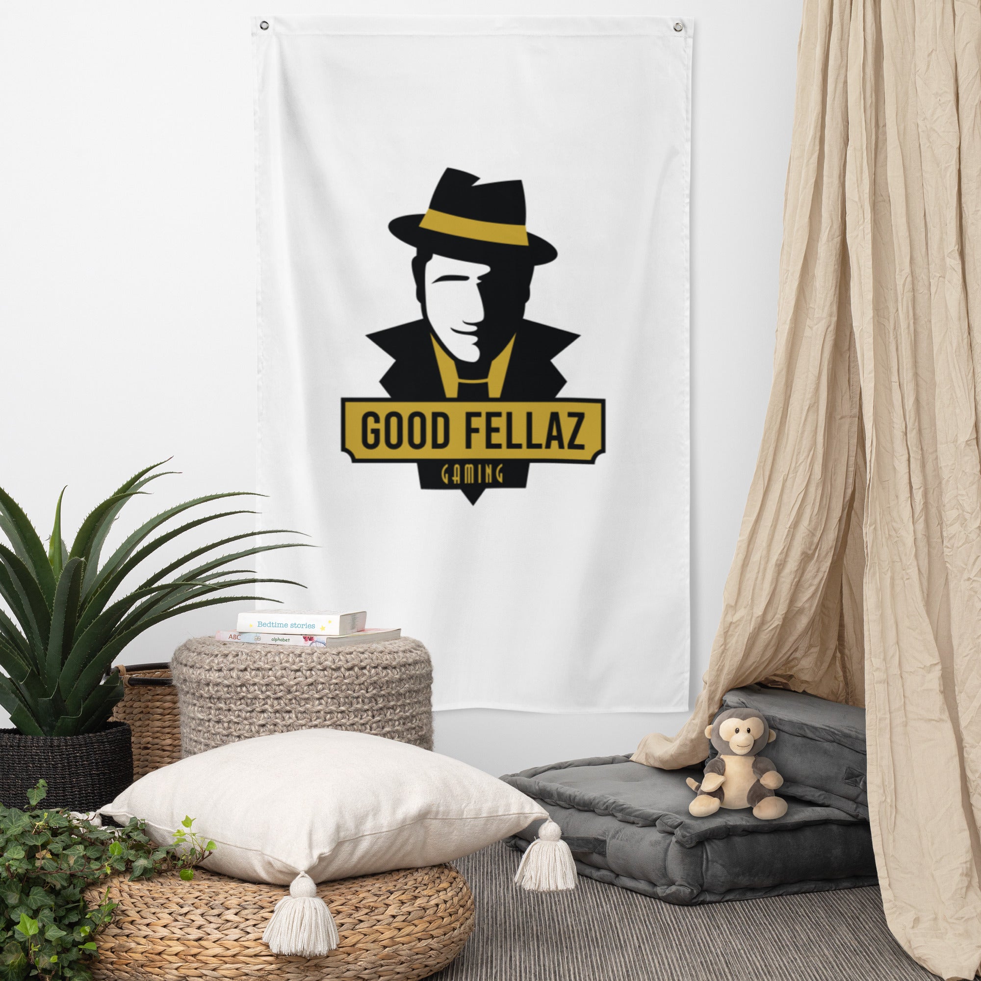 gf large vertical wall flag