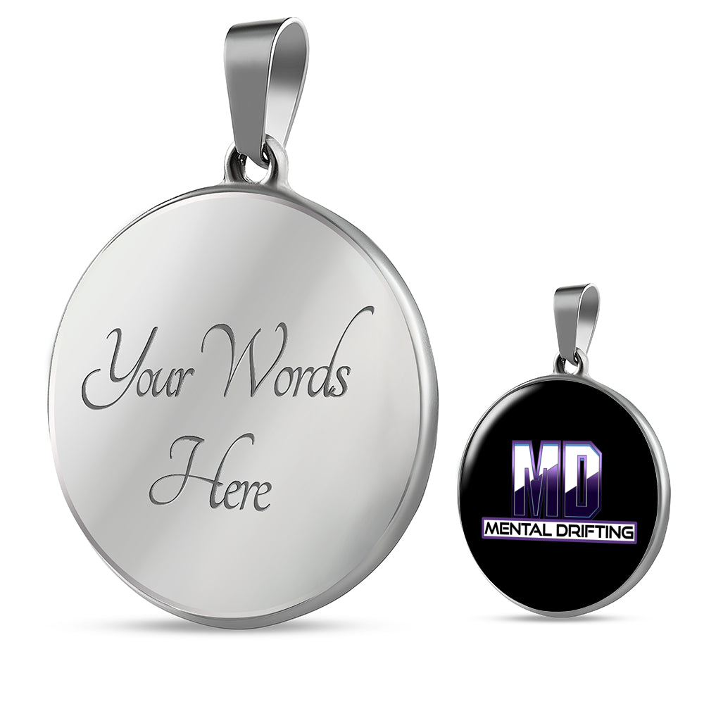 md Engravable Circle Necklace