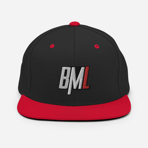 bml Embroidered Flat Brim Hat