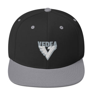 vda Embroidered Flat Brim Snapback Hat