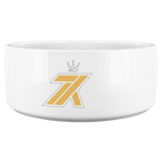 k7 White Ceramic Pet Bowl