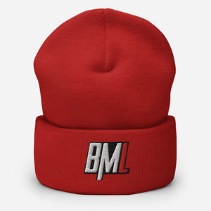 bml Embroidered Cuffed Beanie