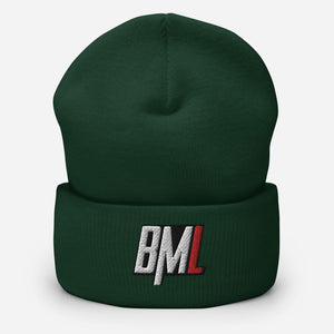 bml Embroidered Cuffed Beanie
