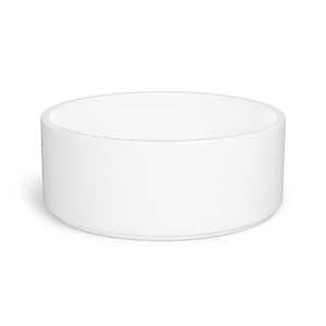 crl White Ceramic Pet Bowl