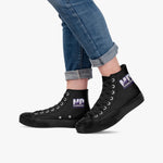 md High-Top Canvas Shoes - Black