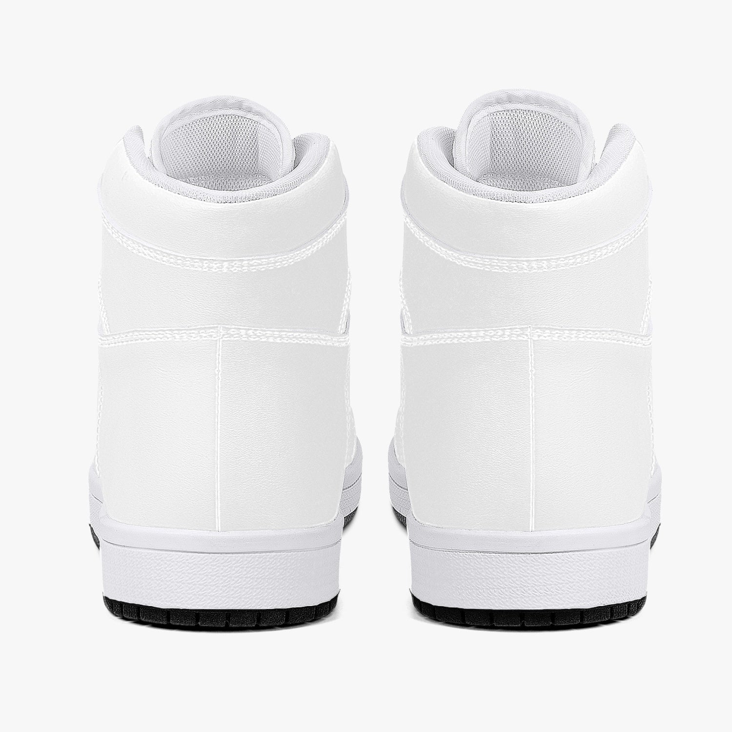 korb High-Top Leather Sneakers - White / Black