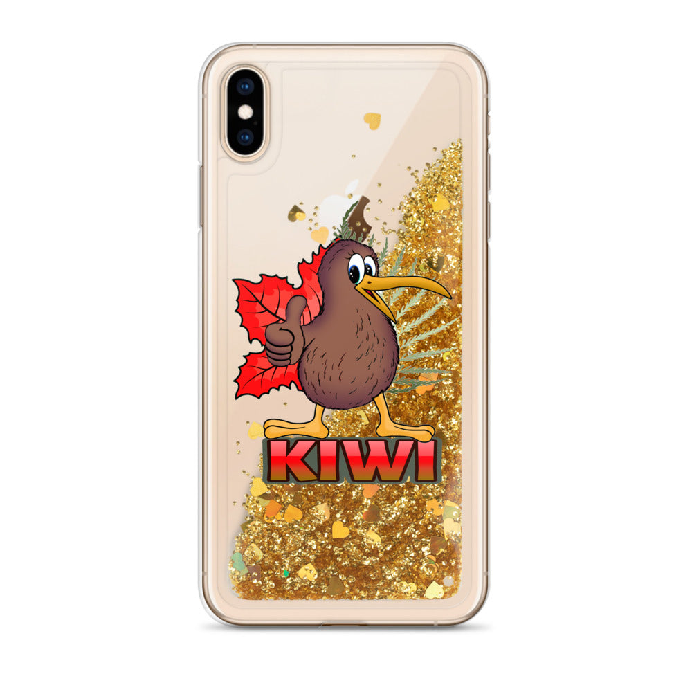 kiwi Liquid Glitter Phone Case
