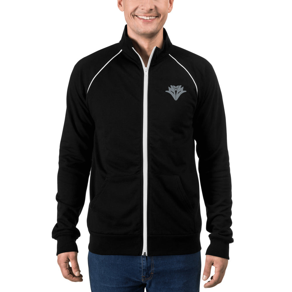 almr Embroidered Piped Fleece Jacket