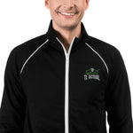 tla Embroidered Piped Fleece Jacket