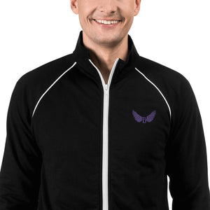mab Embroidered Piped Fleece Jacket