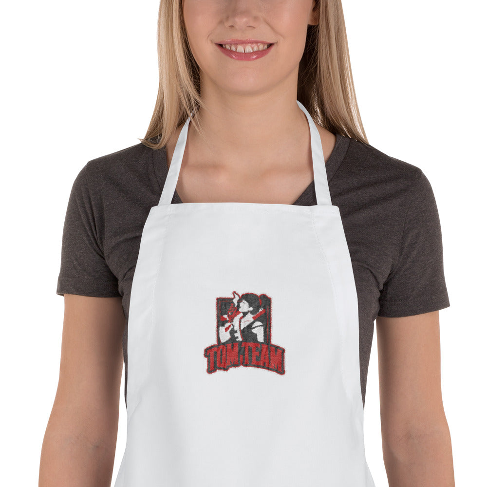 s-tqt EMBROIDERED APRON