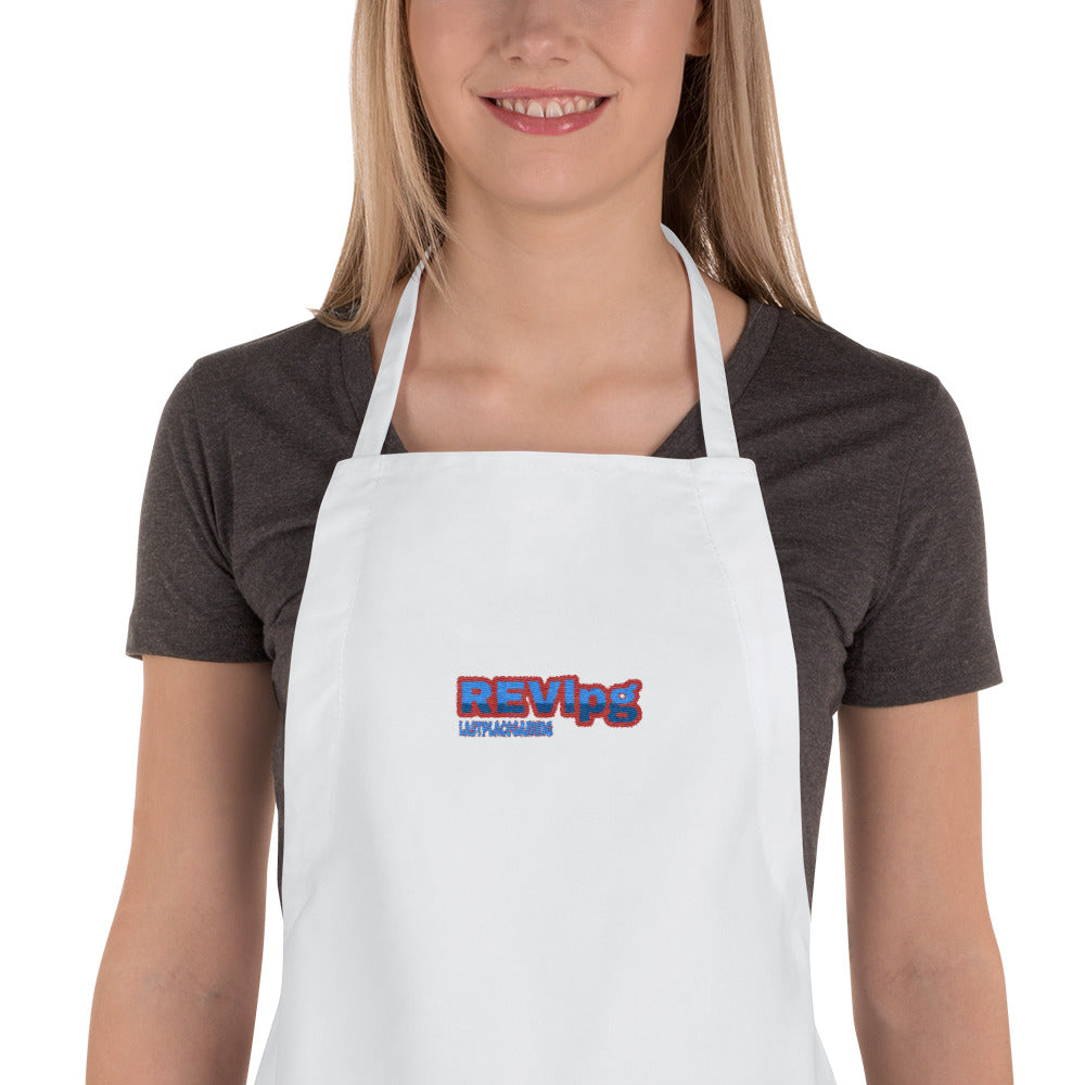 s-rev EMBROIDERED APRON