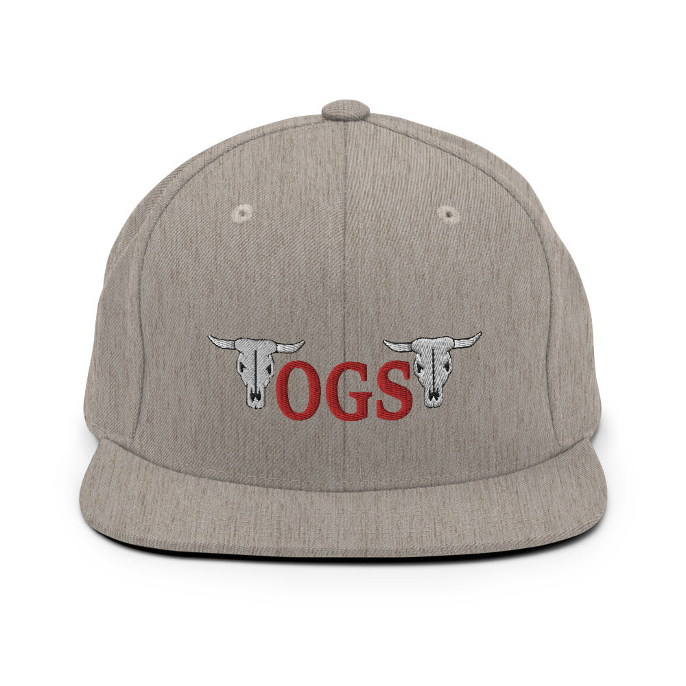 t-ogs EMBROIDERED FLAT BRIM HAT