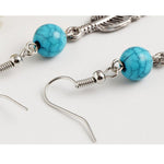 asi - SILVER TURQUOISE EARRINGS