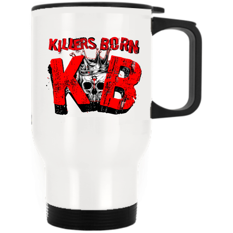 kilb White Stainless Steel Travel Mug