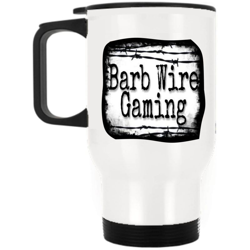 barw White Stainless Steel Travel Mug